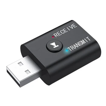 2-In-1 USB אודיו Bluetooth משדר מקלט מתאם Hifi מתאם האודיו האלחוטי עם 3.5 מ 