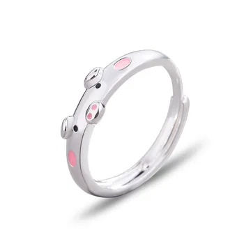 2022 יום אם ילדה האצבע של טבעות Faux פשוט קריסטל טבעת לנשים תכשיטים לחתונה