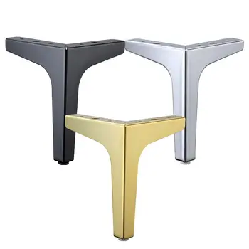 4pcs קפה שולחן הרגליים שחור זהב מתכת מיטת ספה כסא רהיטים הרגל 10-17 הברזל שולחן שידה ארון אמבטיה להחליף הרגל