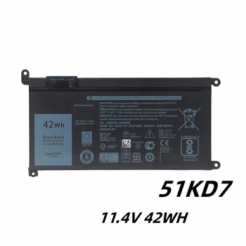 51KD7 Y07HK 11.4 V 42WH סוללת המחשב הנייד של Dell Chromebook 11 3180 3189 P26T 2-in-1 FY8XM Y07HK 0FY8XM