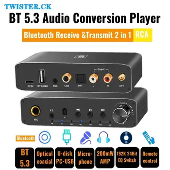 Bluetooth חדשה 5.3 מקלט אודיו משדר מיקרופון כונן הבזק מסוג USB כרטיס קול אנלוגי ממיר DAC310B גרסה סטנדרטית