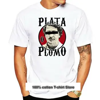 Camiseta de moda פארא גבר, Camiseta ajustada קון estampado דה פאבלו אסקובר, ראש de fondo פארא גבר