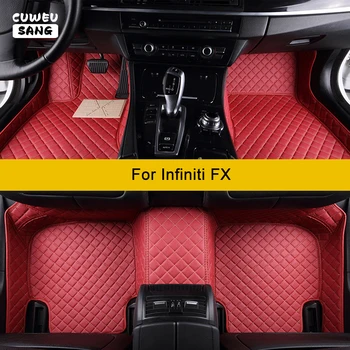 CUWEUSANG מותאם אישית המכונית מחצלות עבור אינפיניטי FX אביזרי רכב רגל השטיח