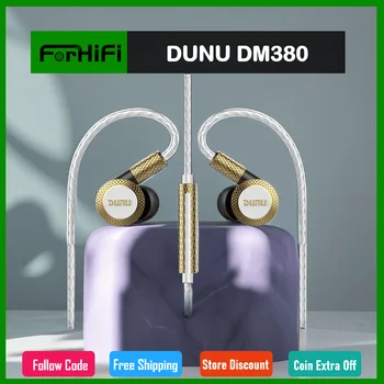 DUNU DM380 טיטניום הסרעפת משולש דינמי אוזניות Hi-Res ב-האוזן אוזניות