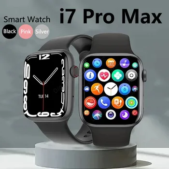 I7 Pro מקס שעון חכם סדרה 7 8 שיחת טלפון אישית פני שעון ספורט עמיד למים נשים גבר טעינה אלחוטית i8promax שעון חכם