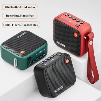 Mini Bluetooth רמקול נייד בכיס רדיו FM חיצונית סופר בס Soundbox דיבורית נגן המוזיקה מקליט תמיכה TF כרטיס USB