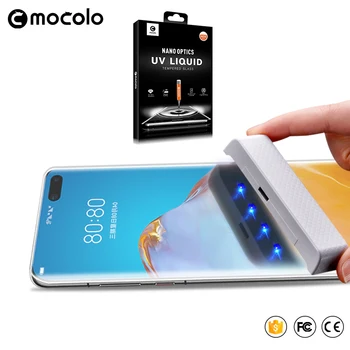 Mocolo UV נוזלי 9H מסך מלא מזג זכוכית סרט על Huawei P30 P40-P50 Pro Plus עמ ' 30 40 50 P30Pro P40Pro P50Pro מגן