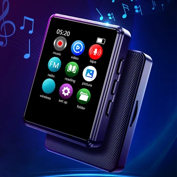 MP3/MP4 נגן אודיו דיגיטלי תואם Bluetooth ספורט נגן מוסיקה רמקול מובנה 128GB 1.77 אינץ ' על התלמיד לשימוש יומיומי