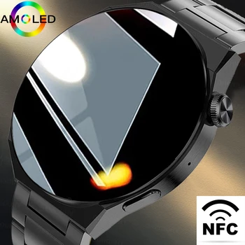 NFC חכם שעון גברים GT3 Pro AMOLED 466*466 מסך HD קצב הלב Bluetooth שיחה IP68, עמיד למים SmartWatch עבור Huawei Xiaomi 2023