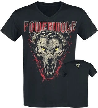 Powerwolf סמל זאב טי-שירט שחור, חולצות T