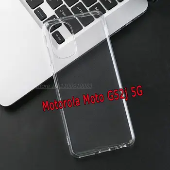 Shockproof שקוף במקרה את הטלפון על האופנוע G52J 5G מקרה סיליקון Funda פארא Motorola Moto G52j יפנית גרסה 6.8