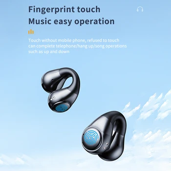 Wireless האוזניות Handfree נוח Earclip אוזניות תצוגה דיגיטלית ב-Bluetooth תואם 5.3 אוזניות אלחוטיות