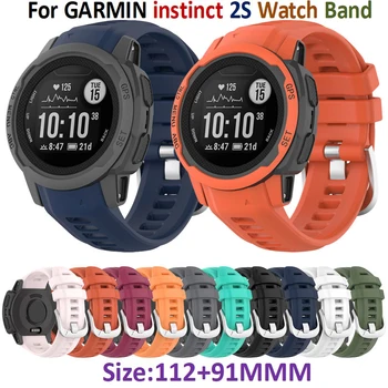 החלפת שעונים הלהקה Garmin אינסטינקט 2 צפו רצועת סיליקון wristbands עבור Garmin instinct2S רצועת שעון חכם או צמיד