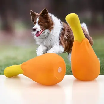 חיים טובים צעצועים לכלב גור צעצועים, הריח פחות PVC בינוני כלבים קטנים ללעוס צעצוע צייצני בעוף כלבלב צעצוע מודיעין