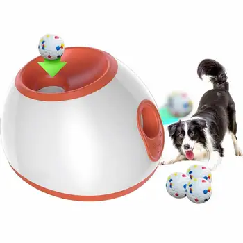 כדור מפעיל לכלבים חסון טניס, בייסבול זורק המכונה עמידה הכלב להביא לזרוק פנימי או חיצוני צעצוע אוטומטי הכדור