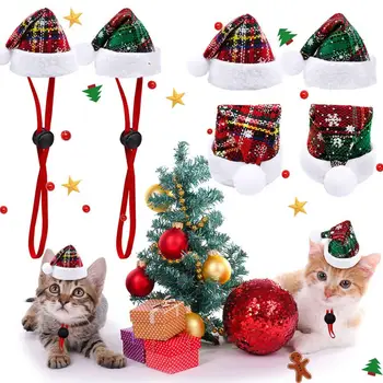מחמד כובע חגיגי מחמד כובעים חג המולד מקסים אביזרים קטנים, כלבים, חתולים מצחיק חמוד נוח תחפושות האהובה המחמד חיית המחמד