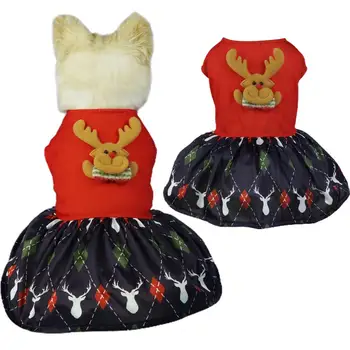 מחמד שמלה עם הביצוע בסדר חגיגי מחמד חג המולד שמלות מקסים עיצובים עבור כלבים להתבלט תמונות קל ללבוש חג המולד