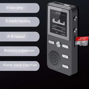 נייד 8GB מתכת נגן MP3 Lossless HIFI MP3 ספורט מוסיקה תכליתי FM שעון ההקלטה בקול רם סטריאו שחקנים עם כבל USB