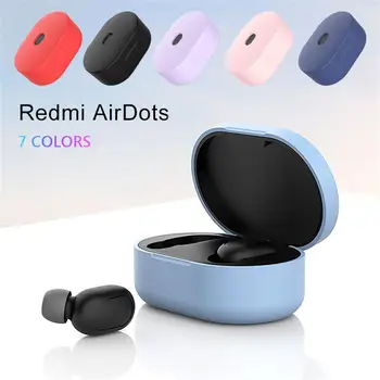 סיליקון מקרה מגן Redmi Airdots אוזניות זרוק הגנה השרוול ללא תלוש כיסוי מגן עבור Xiaomi Redmi Airdots