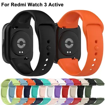 ספורט רצועת סיליקון לredmi לצפות 3 פעילים חכם החלפת רצועת שעון צמיד Xiaomi Redmi Watch3 פעיל להקת פרק כף יד