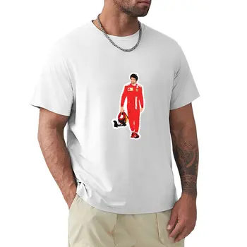 קרלוס סיינז הליכה דרך pitlane T-Shirt חולצת טריקו ייבוש מהיר חולצה mens הלבשה