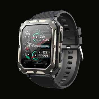 שעון חכם גברים Bluetooth שיחה IP68 כושר עמיד למים ספורט תחת כיפת השמיים צופה C20 PRO Smartwatch 1.83 אינץ ' 240*290 HD 2023